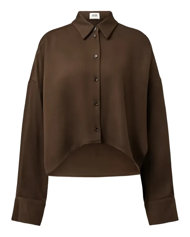 Drykorn Oshia cropped shirt - Braun Braun