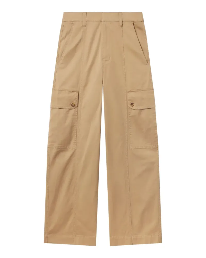 A.L.C. Carter buttoned patch-pocket trousers - Nude Nude