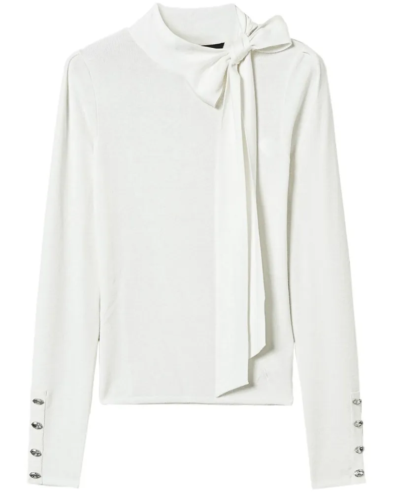Twin-Set Verzierter Pullover - Weiß Weiß