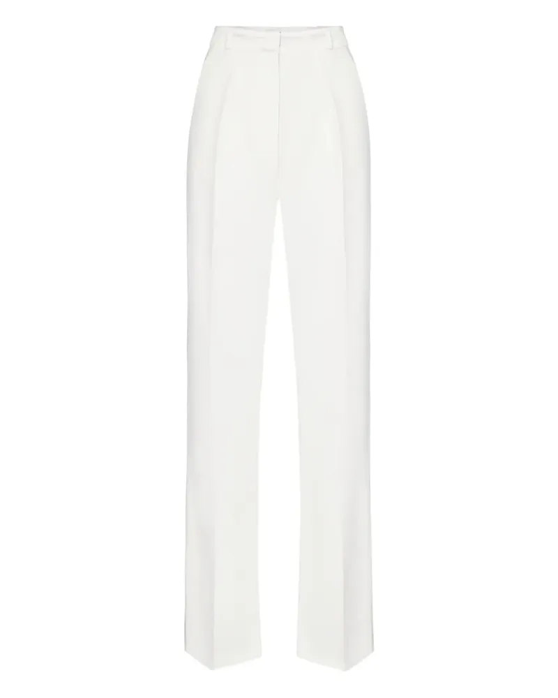Elisabetta Franchi Hose mit Smoking-Detail - Weiß Weiß