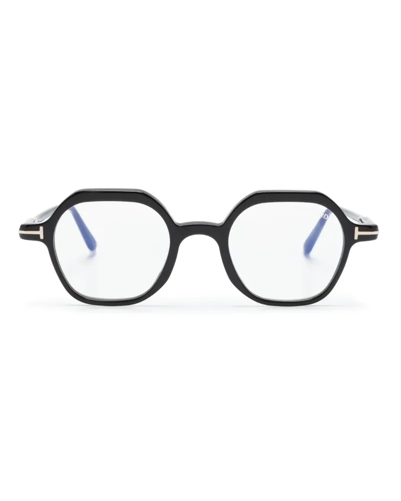 Tom Ford FT5900B Brille mit sechseckigem Gestell - Schwarz Schwarz