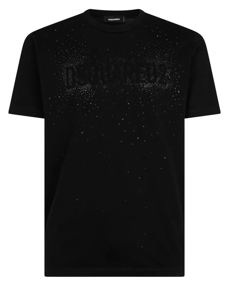 Dsquared2 T-Shirt mit rundem Ausschnitt - Schwarz Schwarz