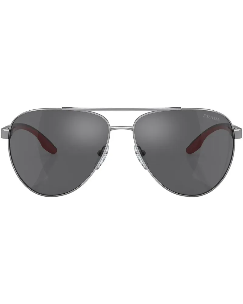 Prada PS52YS Pilotenbrille - Grau Grau