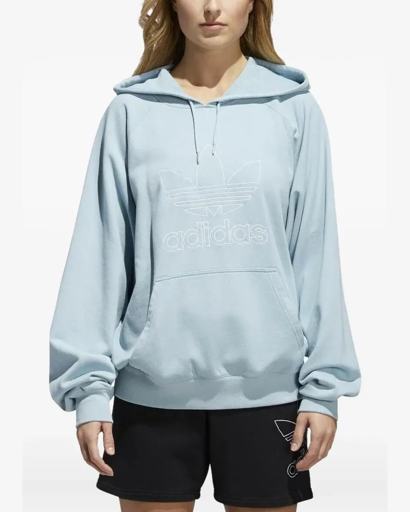 adidas Hoodie mit Logo - Grau Grau