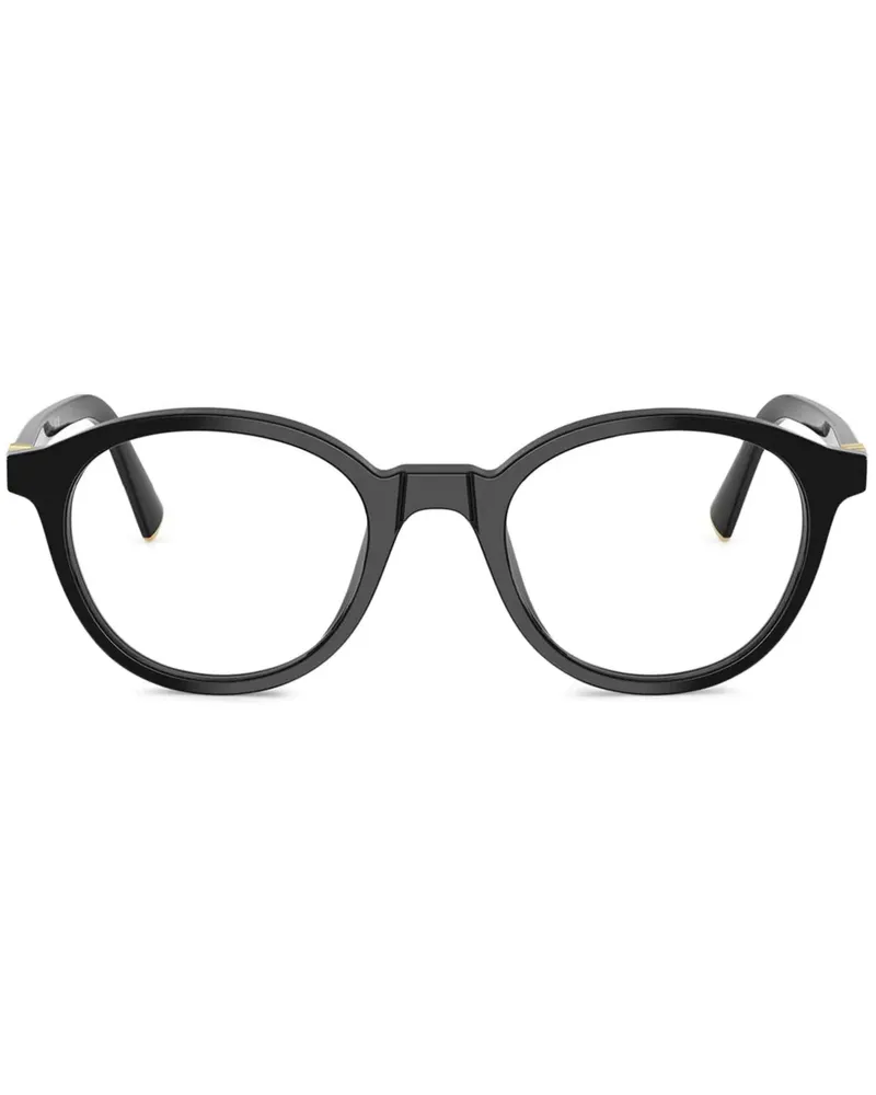Miu Miu Brille mit rundem Gestell - Schwarz Schwarz
