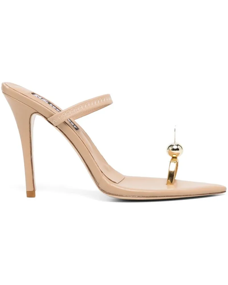 Natasha Zinko Bunny Sandalen 110mm - Nude Nude