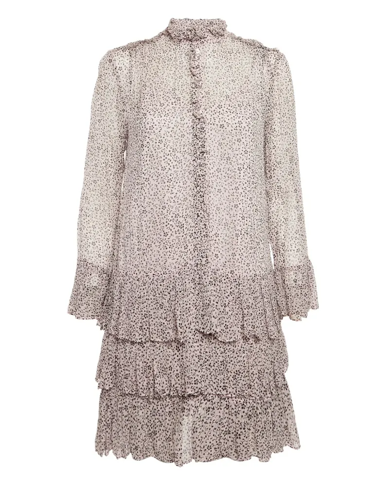 Zadig & Voltaire Pre-owned gestuftes Kleid mit Blumen-Print - Rosa Rosa