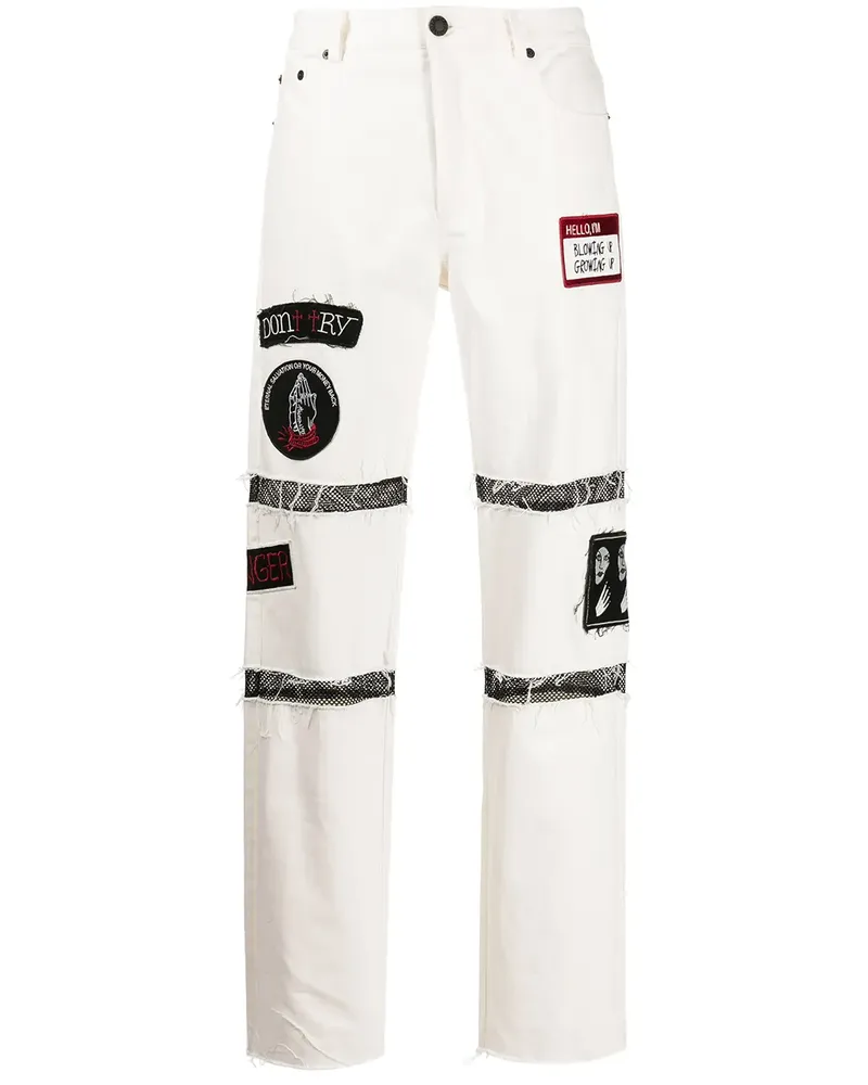 Haculla Eternal Salvation Straight-Leg-Jeans - Weiß Weiß