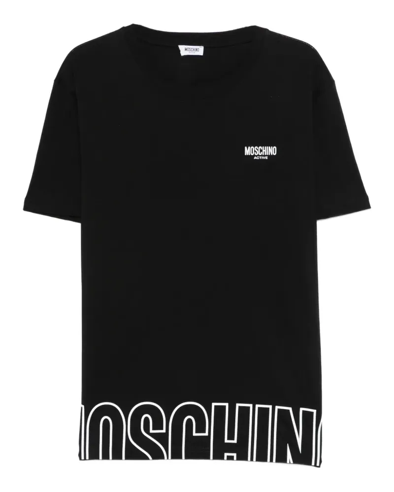 Moschino logo T-shirt - Schwarz Schwarz