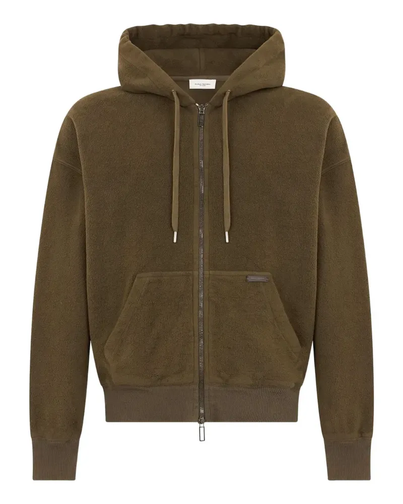 Paolo Pecora Milano Ausgeblichene Kapuzenjacke - Braun Braun