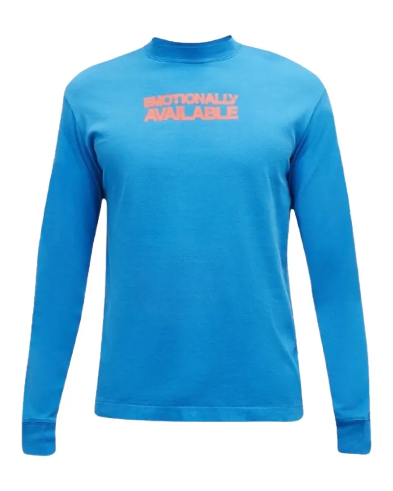 OFF-WHITE long-sleeve T-shirt - Blau Blau