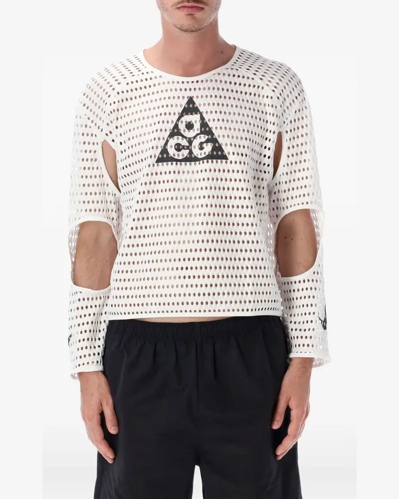 Nike x ACG Radical AirFlow T-Shirt aus Mesh - Weiß Weiß