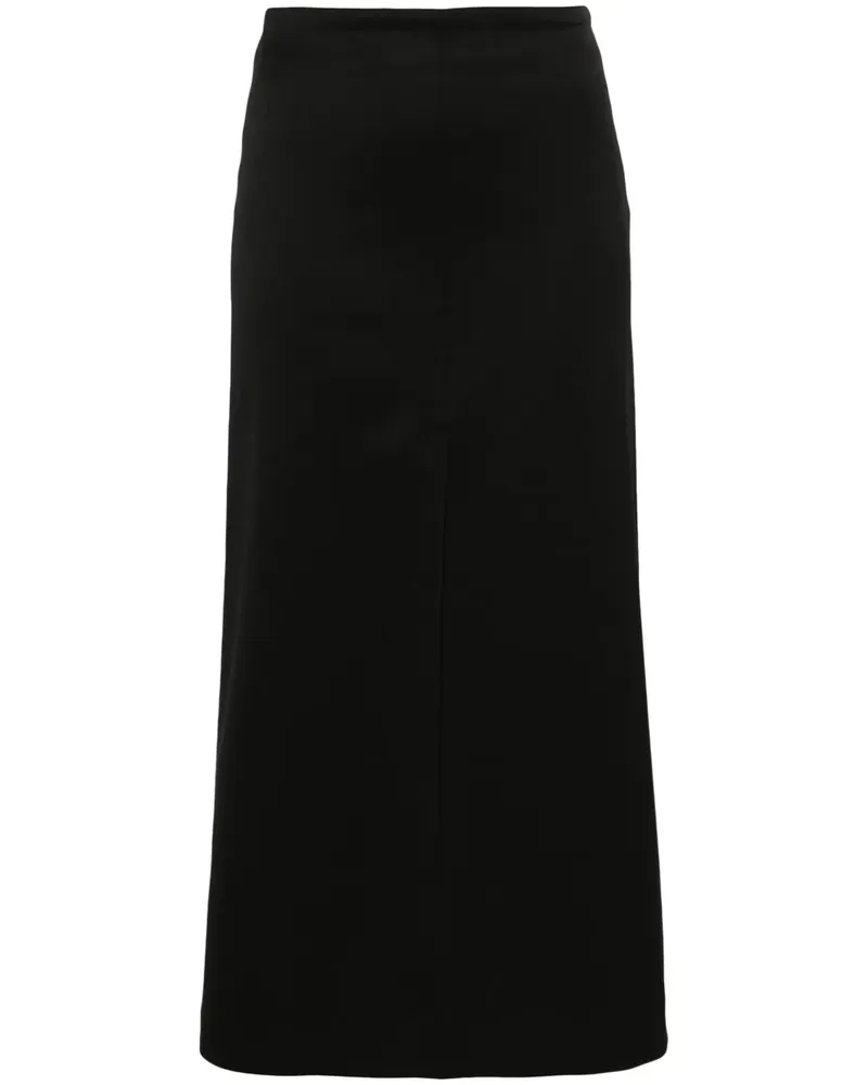 Maison Margiela Midirock mit hohem Bund - Schwarz Schwarz