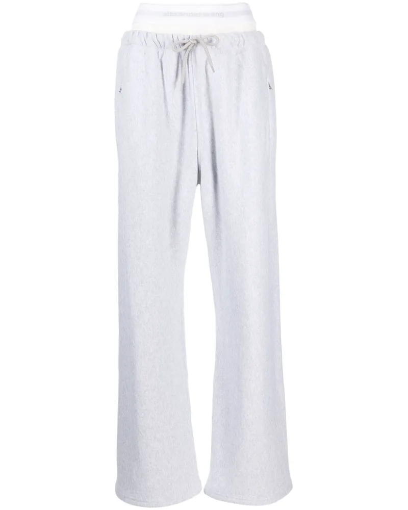 Alexander Wang Jogginghose mit Logo-Bund - Grau Grau