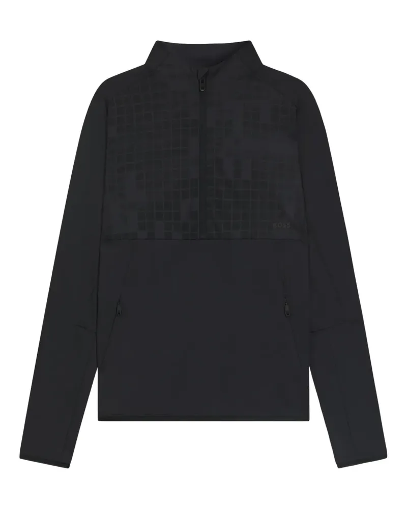 HUGO BOSS half-zip sweatshirt - Schwarz Schwarz