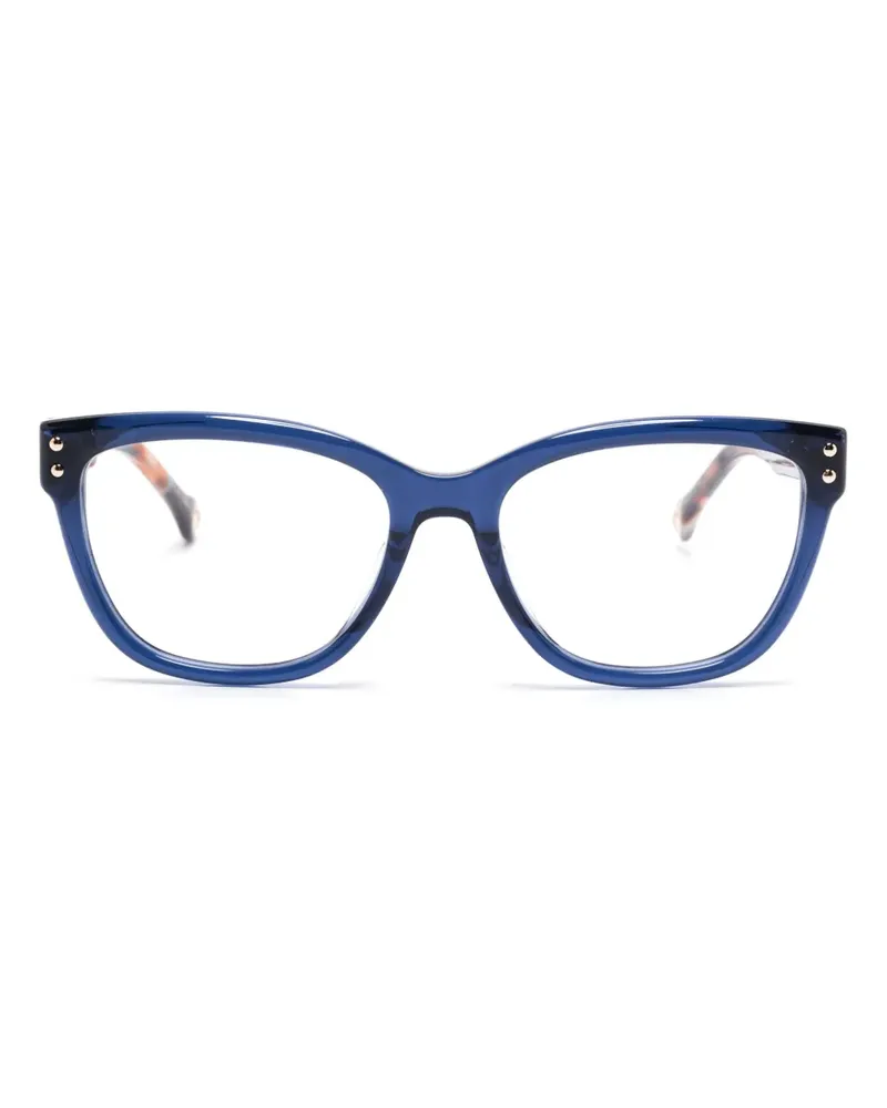Carolina Herrera New York Brille mit eckigem Gestell - Blau Blau