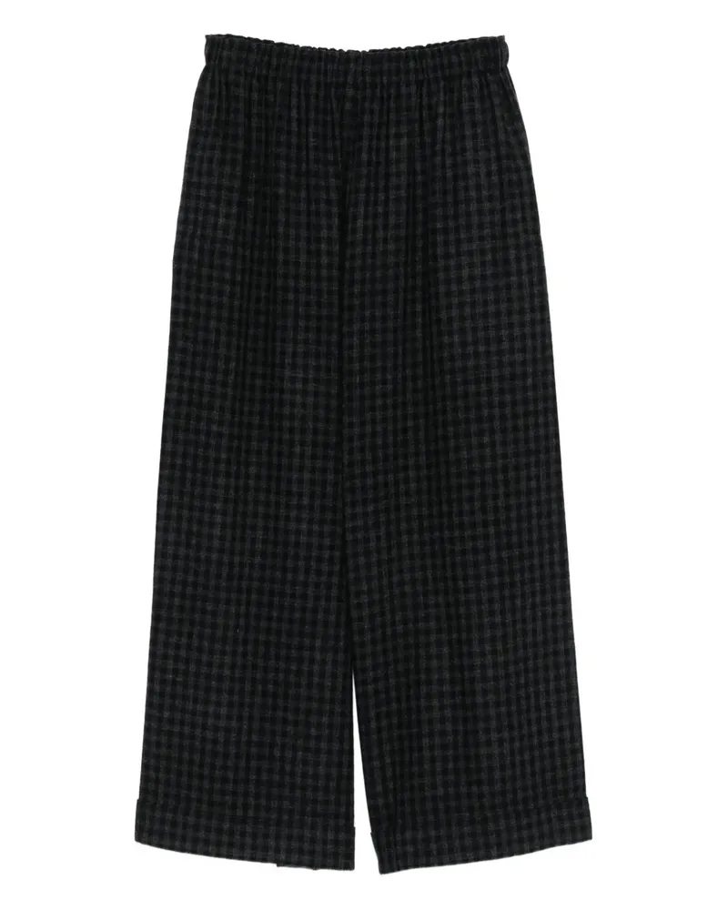 Daniela Gregis Hose mit Vichy-Karo - Grau Grau