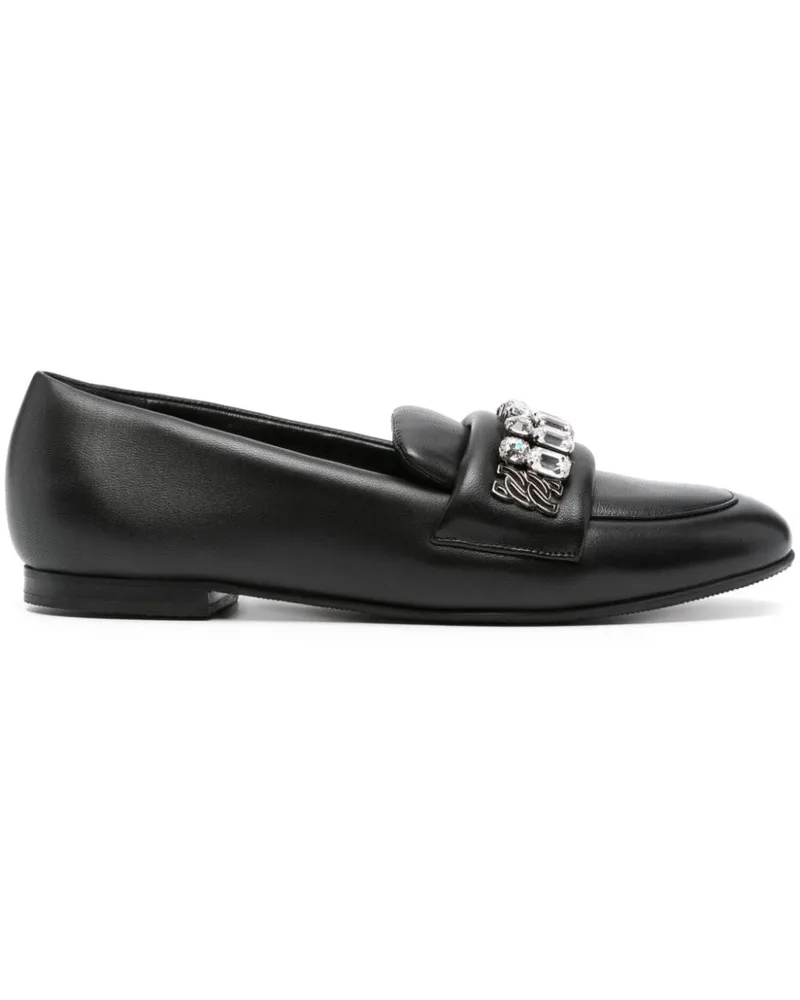 Casadei Valsenales Loafer - Schwarz Schwarz