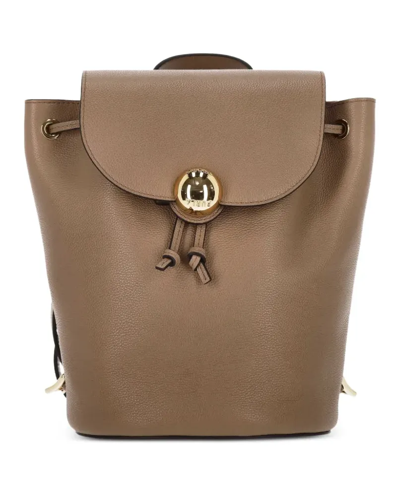 Furla leather backpack - Braun Braun