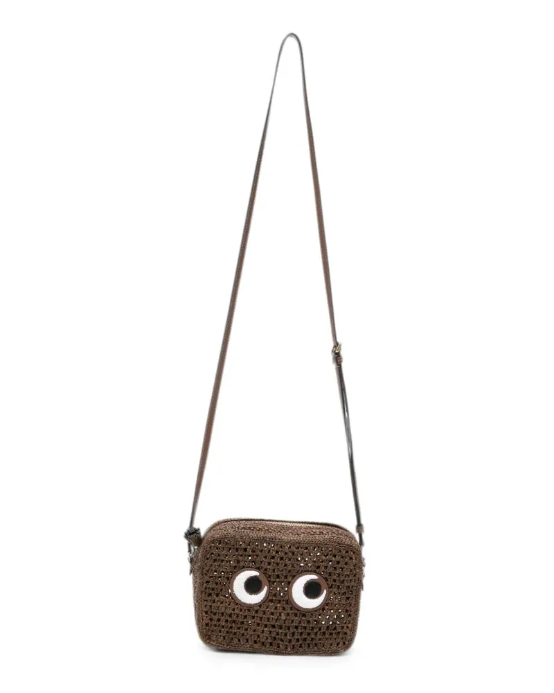 Anya Hindmarch Eyes woven cross body bag - Braun Braun