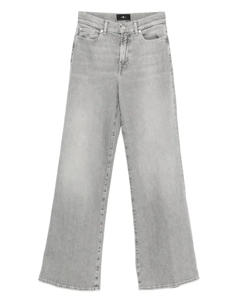 7 for all mankind Weite Jeans mit hohem Bund - Grau Grau