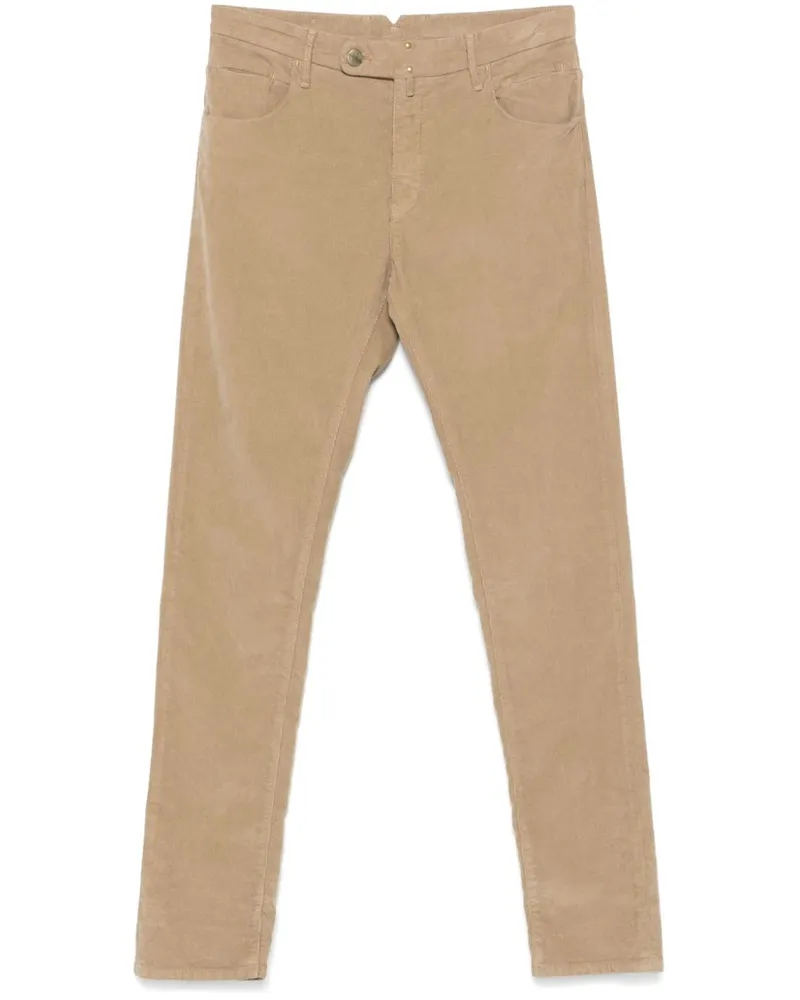 Incotex Hose aus Cord - Nude Nude