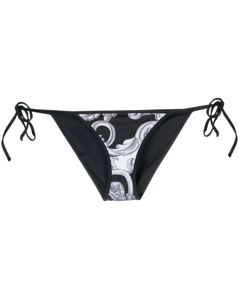 Versace Bikinihöschen mit Barockmuster - Schwarz Schwarz