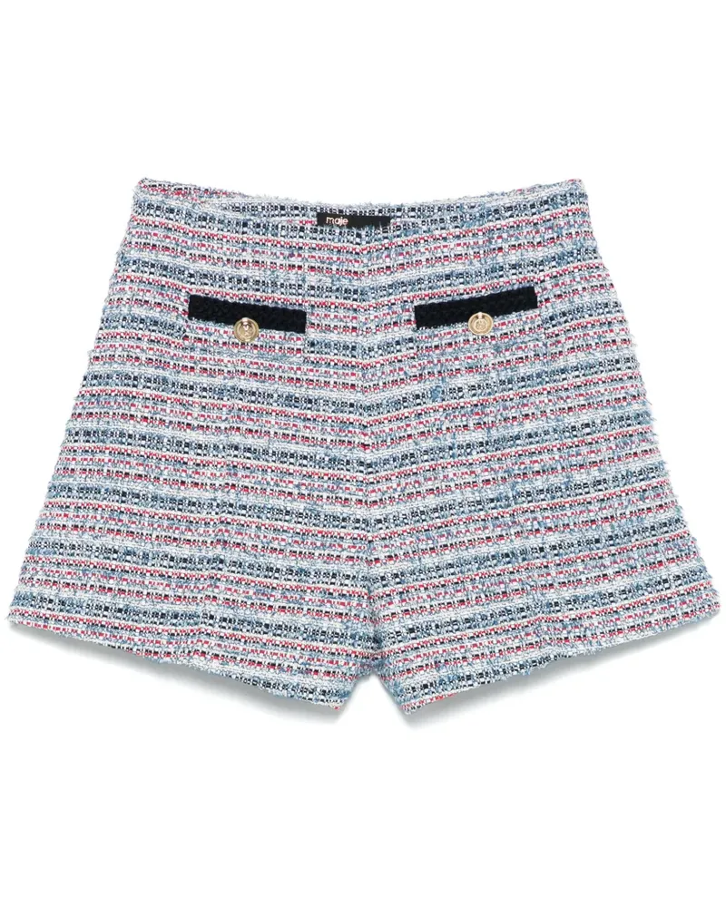 Maje Shorts aus Tweed - Blau Blau