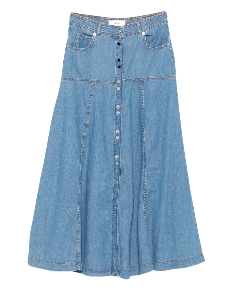 ba&sh Laddie Jeans-Midirock mit Knopfleiste - Blau Blau