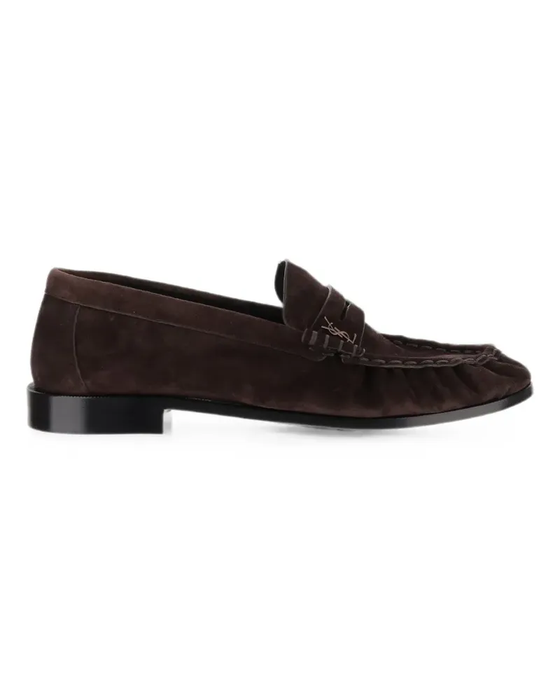 Saint Laurent Le Loafer Supple aus Wildleder - Braun Braun