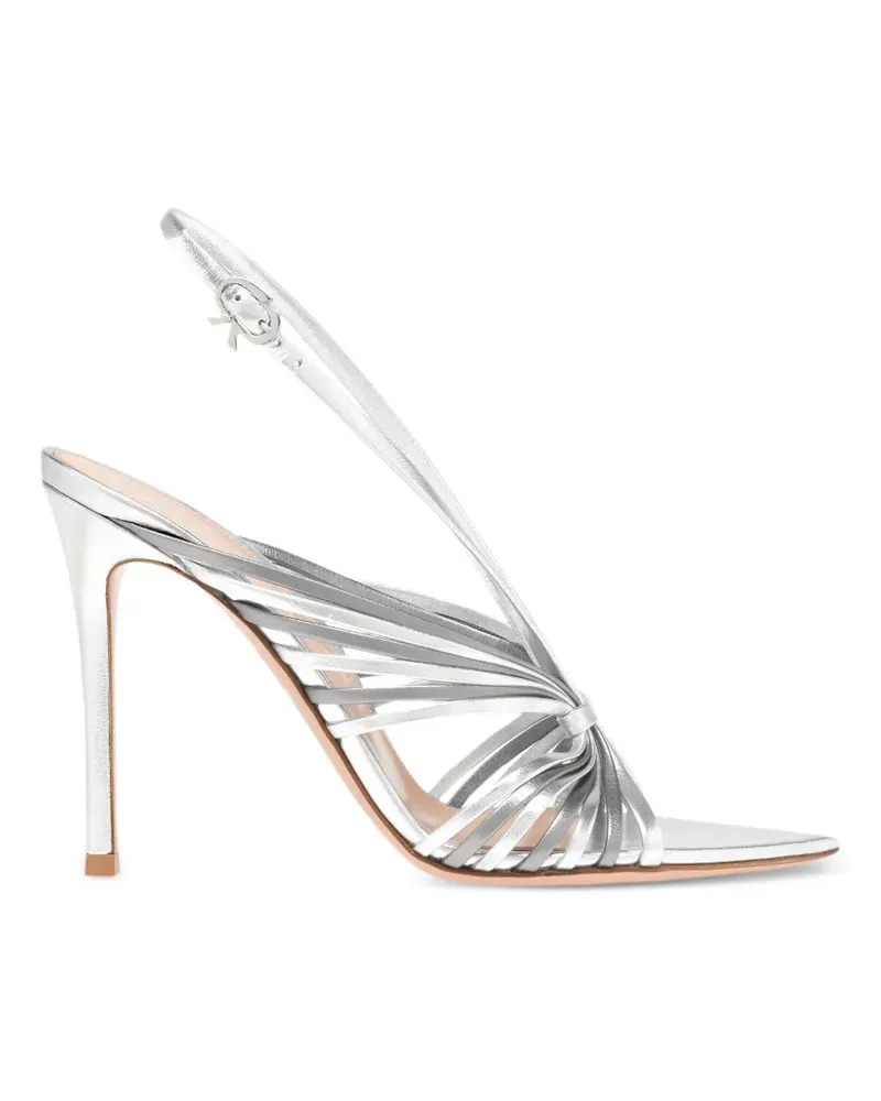 Gianvito Rossi Sandalen mit spitzer Kappe - Silber Silber
