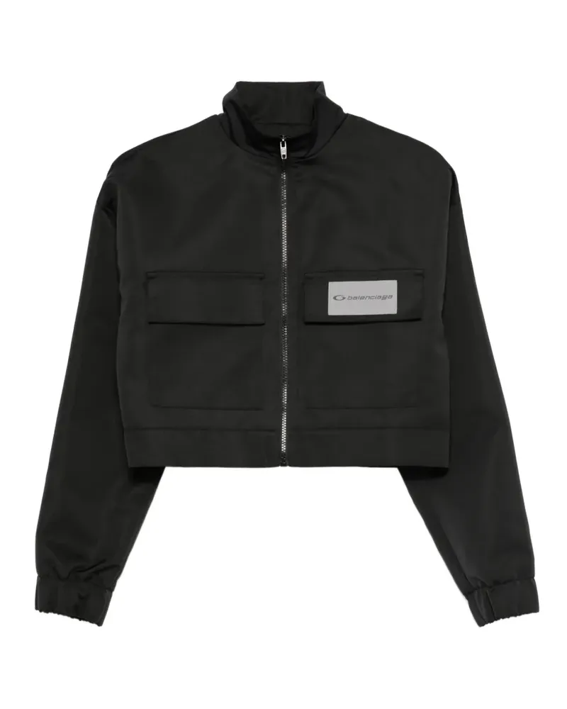 Balenciaga zip-up cropped jacket - Schwarz Schwarz