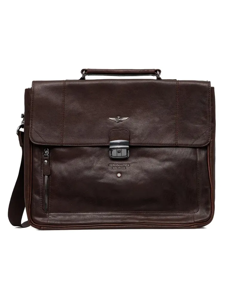 Aeronautica Militare top-handle briefcase - Braun Braun
