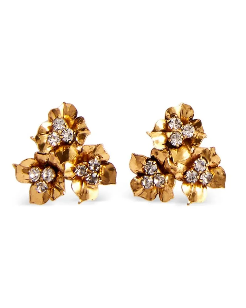 Jennifer Behr Ohrringe mit Blumenmotiv - Gold Gold