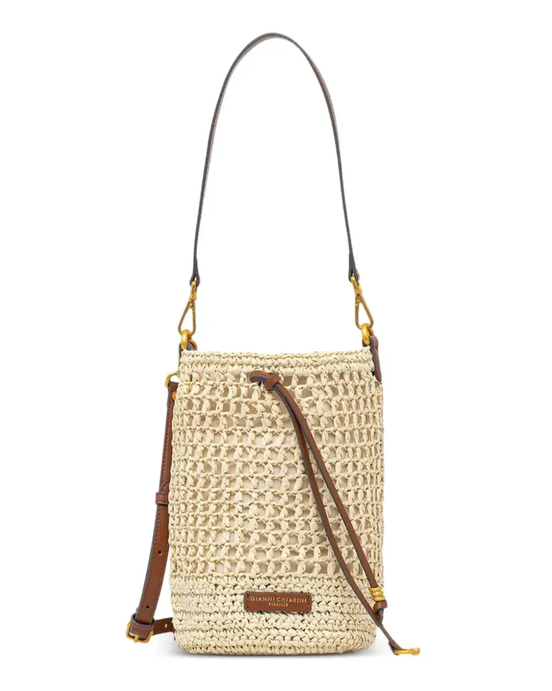 Gianni Chiarini Gewebte Nefeli Beuteltasche - Nude Nude