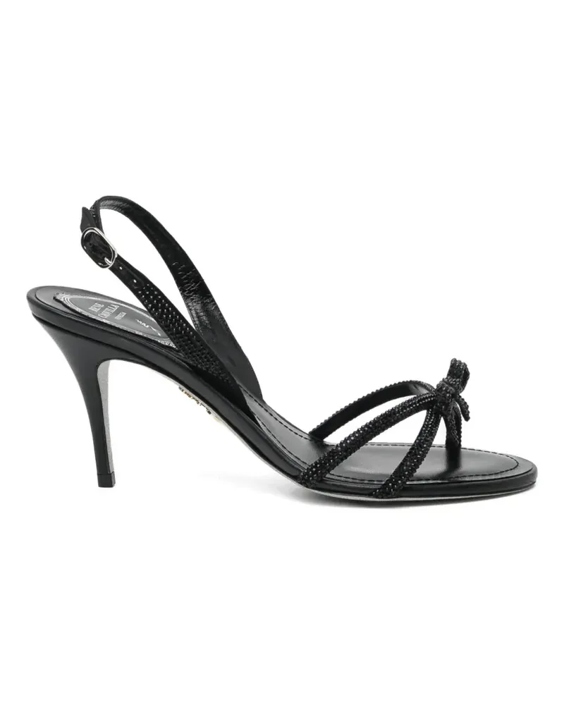 René Caovilla Verzierte Sandalen 80mm - Schwarz Schwarz