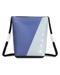 Marni Schultertasche in Colour-Block-Optik Violett