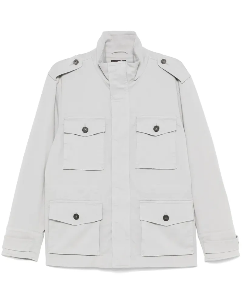 Peserico Jacke aus Gabardine - Grau Grau