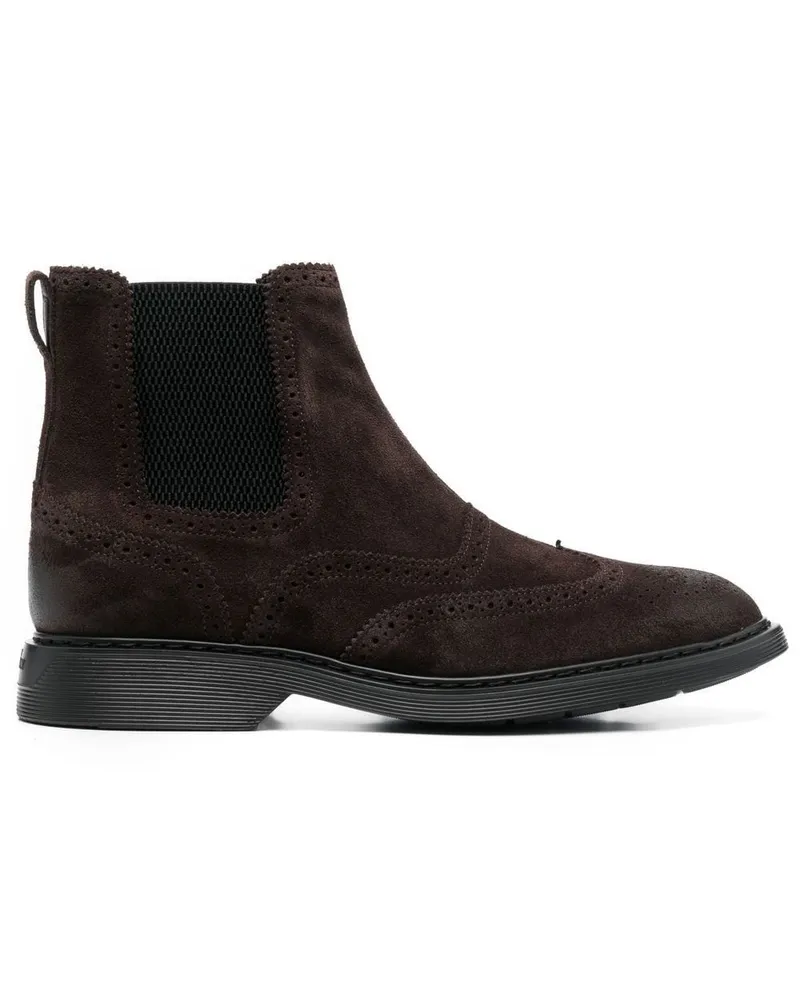 Hogan Klassische Chelsea-Boots - Braun Braun