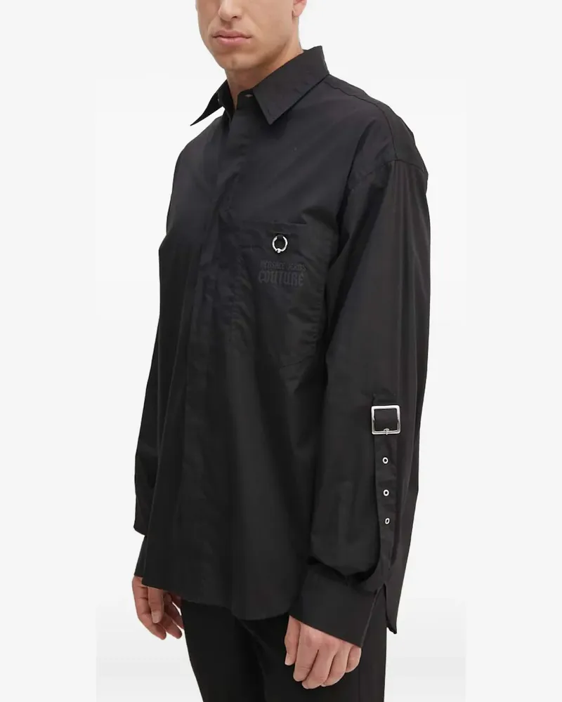 Versace Jeans Hemd mit Schnallendetail - Schwarz Schwarz
