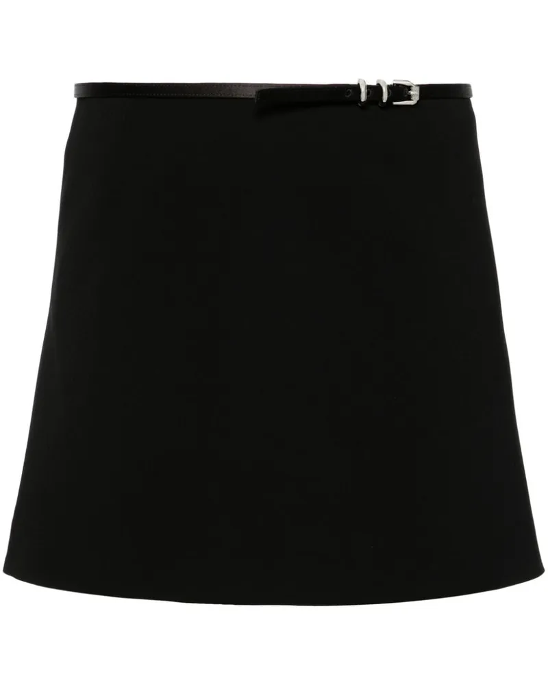 Givenchy Minirock mit Gürtel - Schwarz Schwarz