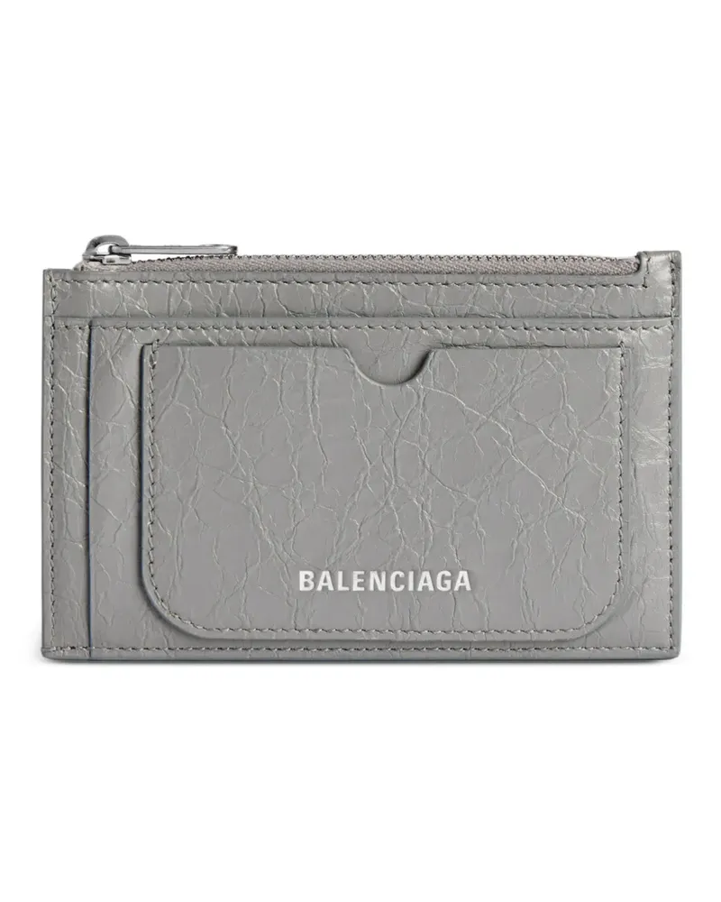 Balenciaga Superbusy ziped card holder - Grau Grau