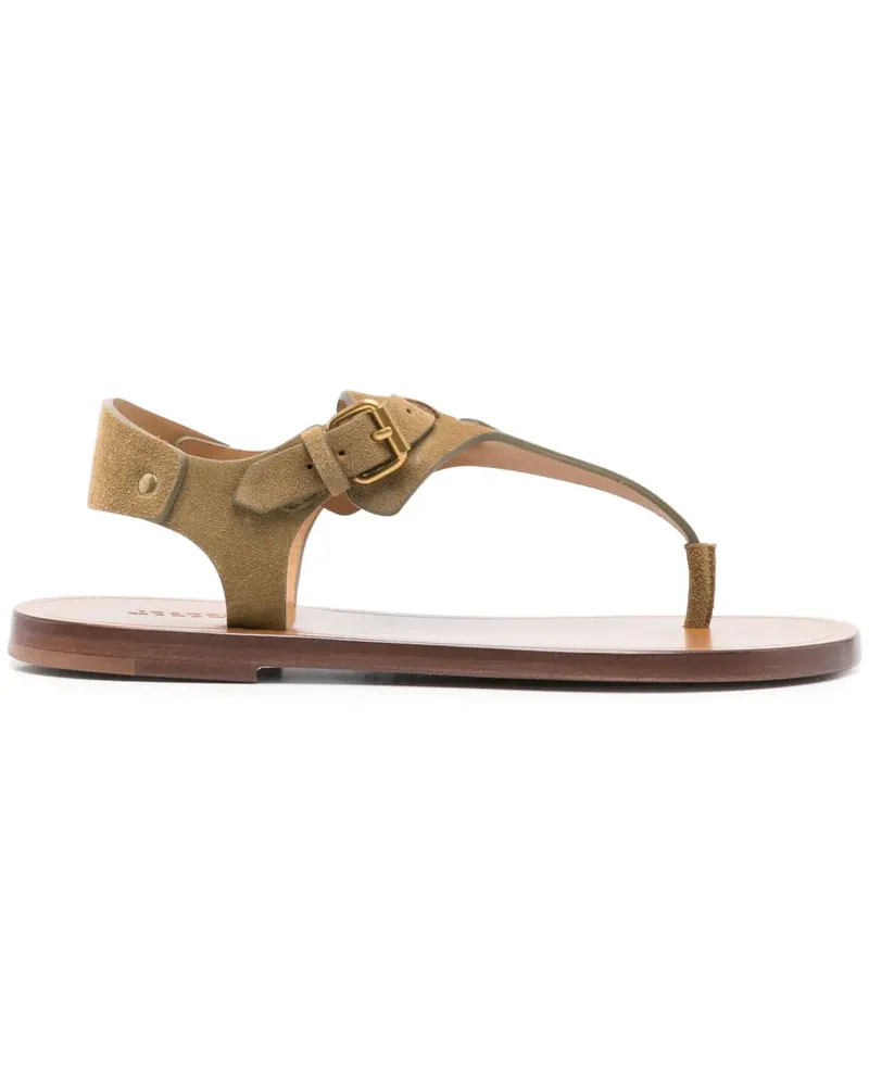Isabel Marant Sandalen aus Wildleder - Grün Grün