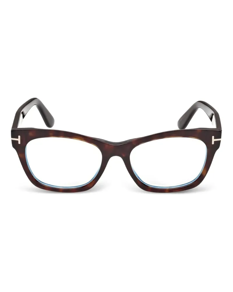 Tom Ford tortoiseshell-effect cat-eye glasses - Braun Braun