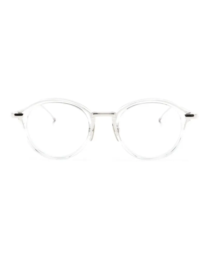 Thom Browne Transparente Brille mit rundem Gestell - Weiß Weiß