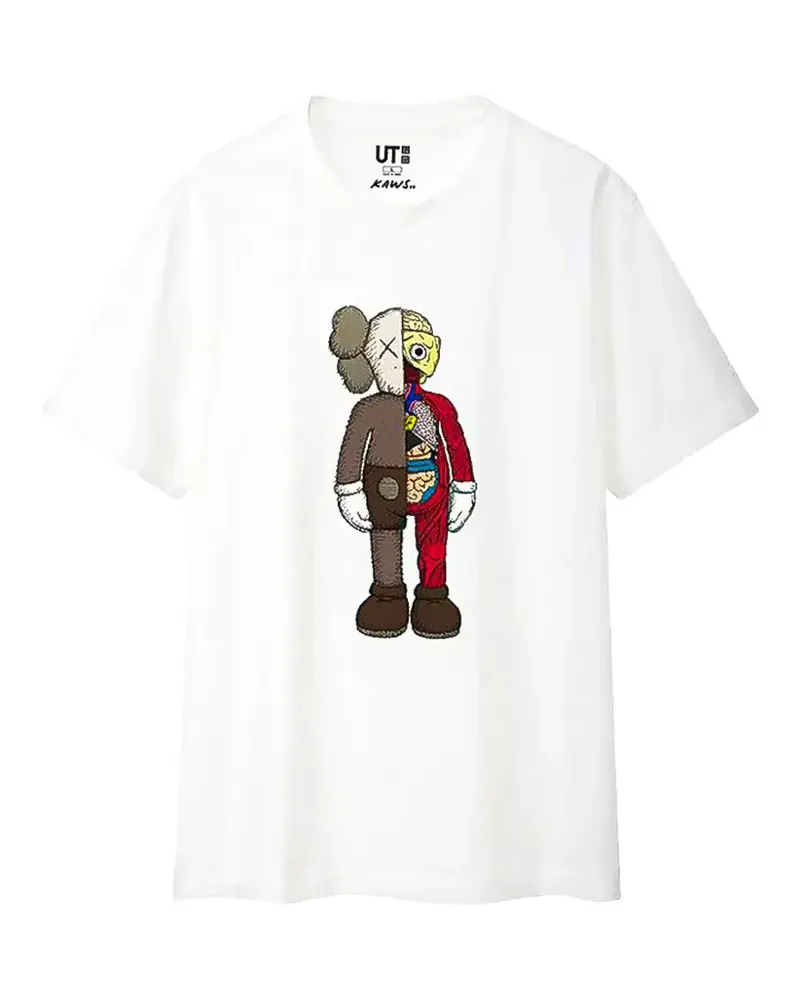 KAWS x Uniqlo Flayed T-Shirt - Weiß Weiß