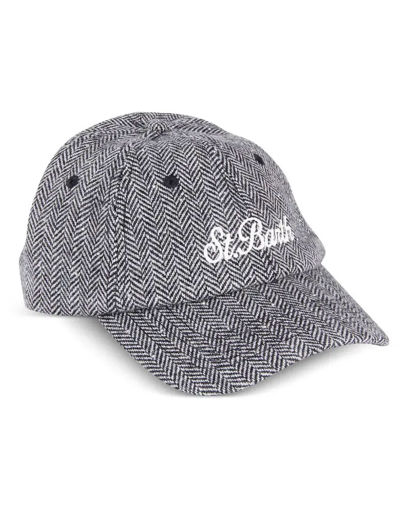 MC2 Saint Barth Baseballkappe mit Fischgrätenmuster - Grau Grau