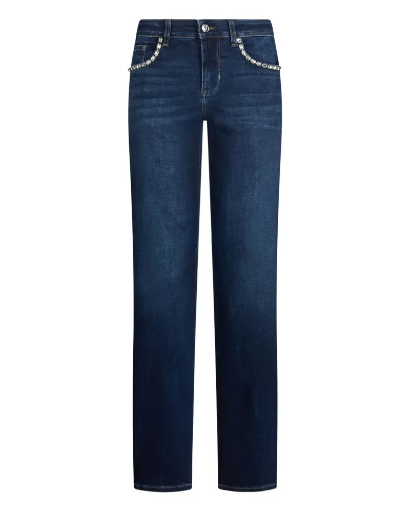 Liu Jo Slim jeans with gemstones - Blau Blau