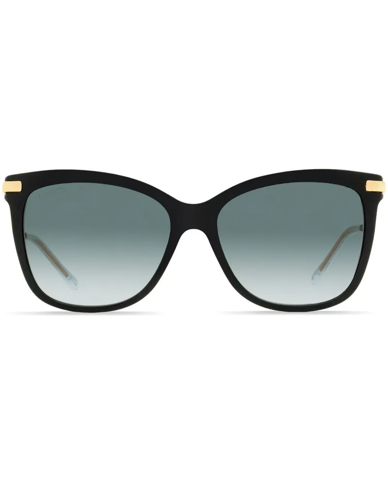 Jimmy Choo Sonnenbrille mit eckigem Gestell - Gold Gold