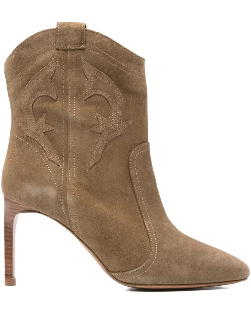 ba&sh 85mm pointed ankle boots - Braun Braun